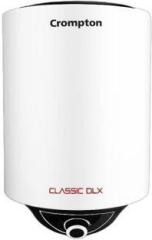 Crompton 25 Litres Classic DLX 25 Ltr 5 Star Glasslined (2024 Model) Storage Water Heater (White)