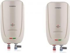 Crompton 3 Litres WGIWH SOL NEO Pack of 2 Instant Water Heater (Ivory)