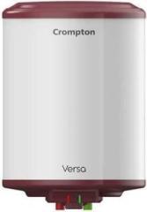 Crompton 6 Litres Versa 6 Ltr Glasslined With Free Installation & Pipes Storage Water Heater (White)