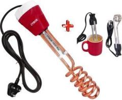 Cybox 1500 Watt 250 Watt Immersion Rod Combo Pack And Shockproof and Waterproof Shock Proof Water Heater (Water)