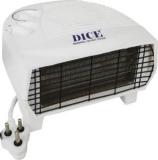 Dice Premium 2000/1000 Watts With Adjustable Thermostat Overheat Protection, Auto Cut Off, 2 Heat Setting Fan Room Heater (White)