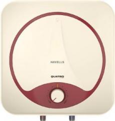 Havells 10 Litres Quatro Storage Water Heater (Ivory, Red)