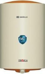 Havells 10 Litres Troica with Flexi Pipe and Free Installation Storage Water Heater (Ivory Brown)