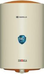 Havells 25 Litres Troica with Flexi Pipe and Free Installation Storage Water Heater (Ivory Brown)