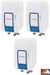 Hindware 3 Litres Atlantic Immedio 3 Litres Pack of 3 Instant Water Heater (White and Blue)