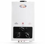 Kanishka 7.5 Litres Flame Pro Copper Tank Gas Water Heater (White, Smk Brown)