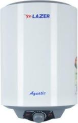 Lazer 15 Litres Aquatic Storage Water Heater (Vertical, Glasslined with Free installation kit, White)