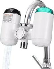 Lipzie 1 Litres 3 in 1 Electric Hot Water Tap: Instant 3 Second Heating & Temp Control 30 60 . Instant Water Heater (White, silver)