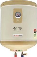 Longway 15 Litres SUPERB GLASS LINED Storage Water Heater (Grey)