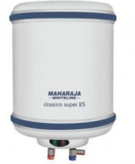 Maharaja 25 Litres Ltr Classico Super 25 Storage Geysers White WH 132 Whiteline Storage Water Heater (White, Blue)