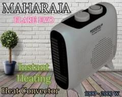 Maharaja Whiteline Flare Evo |2 Heating Element|1000 2000W Multi Heat Setting Room Heater