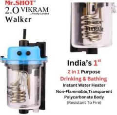 Mr Shot 1 Litres 2.O Vikram Walker Transparent Model Mr.SHOT Instant Water Heater (Blue)