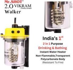 Mr Shot 1 Litres 2.O Vikram Walker Transparent Model Mr.SHOT Instant Water Heater (Yellow)