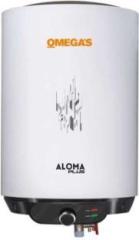 Omega's 10 Litres Aloma Plus Storage Water Heater (Glassline Coating, 5 Star, White)