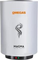 Omega's 15 Litres SWH 15L with Rust proof body and Thermal Cut Out Storage Water Heater (4 star, White)