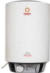 Omen 10 Litres 5 Star | Copper Heating Element | Wall Mounting Storage Water Heater (White)