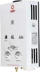 Omen Changing Lives 6 Litres Made for Kitchen and Bathroom Gas Water Heater (White)