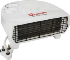 Quba 2000/1000 Watt EH 61 Electric Heater with Adjustable Thermostat White) Fan Room Heater