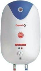 Sapphirex 25 Litres Royal Glassline Storage Water Heater (White & blue)