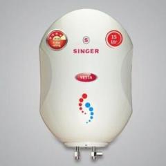 Singer 15 Litres VESTA Storage Water Heater (White)