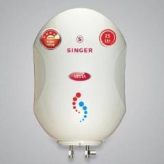 Singer 25 Litres VESTA Storage Water Heater (White)