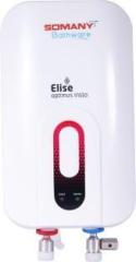 Somany 3 Litres ELISE OPTIMUS INSTA 3000W 3 Liter Geyser Instant Water Heater (White)