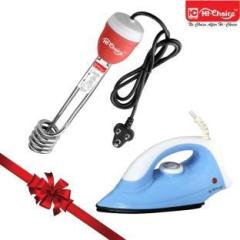 Starbust 750 Watt 1500 Watt With Lightweight Iron Press Combo Shock Proof Immersion Heater Rod (Water)