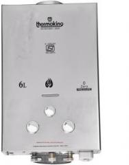 Thermoking 6 Litres GAS WATER STEELTANK WHITE Storage Water Heater (White)