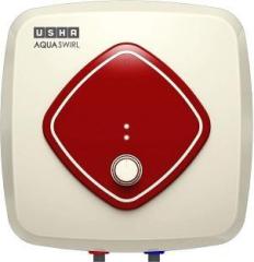 Usha 10 Litres Aqua Swirl Storage Water Heater (ivory)