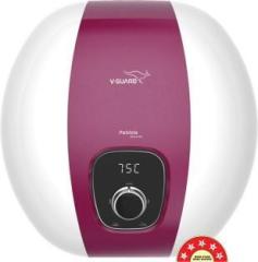 V guard 15 Litres Pebble Shine DG 15L Flexi Pipes Storage Water Heater (Grape Red, White)