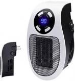 Vijeta Expo Heater, Plug In Ceramic Mini Fan Heater Portable With Timer And LED Display. Fan Room Heater