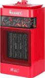 Warmex 750/1500 Watts PTC Bonfire + Fan Room Heater (Red)