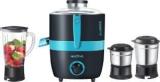 Activa Juicomatic Juicer Mixer Grinder 600 Juicer Mixer Grinder 3 Jars, BLACK AND BLUE