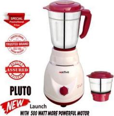 Activa Pluto 2 Jar 500 W Mixer Grinder 2 Jars, White