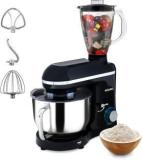 Agaro Imperial Stand Mixer, 1400W With 6L SS Bowl, 1.5L Blending Jar, 1400 Juicer Mixer Grinder 1 Jar, Black