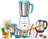 Alibaba Super Combo 750 W Magic Dry Iron White, Red, Pearl Electric Kettle 2L, Silver & 750 Mixer Grinder 4 Jars, White & Sea Green