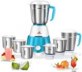 Alibaba Supreme Seven Star 7 Jar Wonder 750 Juicer Mixer Grinder 7 Jars, White & Blue