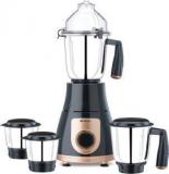 Bajaj 3701 GX 750 Mixer Grinder 4 Jars, Black, Copper