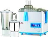 Bajaj Amaze 450 Watts Juicer Mixer Grinder White And Blue 450 Juicer Mixer Grinder 2 Jars, Multicolor