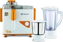 Bajaj BHAF42725TDG Neo JX4 450 Watt Juicer Mixer Grinder 450 Juicer Mixer Grinder 2 Jars, White&yellow