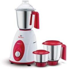 Bajaj by Bajaj Classic 750 W Mixer Grinder Classic MG 750 Mixer Grinder 3 Jars, White, Maroon