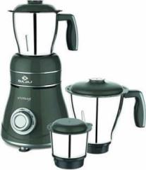 Bajaj by Bajaj STORMIX 750 Mixer Grinder 3 Jars, Silver, Grey