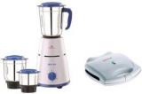 Bajaj Combo Pack Pluto With Sandwich Maker 500 W Mixer Grinder