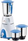 Bajaj GX 3 500 W Mixer Grinder 3 Jars, White And Blue