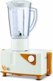 Bajaj Majesty JX4 Neo JMG Mixer Juicer Grinder 450 Juicer Mixer Grinder 2 Jars, Orange And White