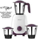 Bajaj Ninja Series Elegance Purple Mixer Grinder 500w Mixer Grinder 500 Mixer Grinder 3 Jars, White And Purple