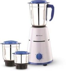 Bajaj Pluto 3 Jar 500 W Mixer Grinder 3 Jars, White, Blue