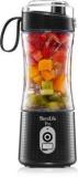 Blendlife PRO Portable Blender 210Watt & 4000MAH For Juices, Shakes, Ice Etc USB C Port, 400ml 150 Juicer Mixer Grinder 1 Jar, Black