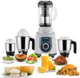 Blowhot MGV 01 Powerful Copper Motor, 3 Speed Control, Anti Skid Feet Durable ABS Body W 750 Mixer Grinder 4 Jars, Grey