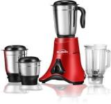 Bluemix Trio 4 Jar With High Performance Motor Smart 750 Mixer Grinder 4 Jars, Red